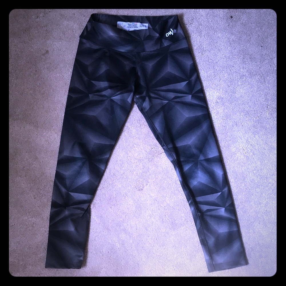Gray Yoga pants with design